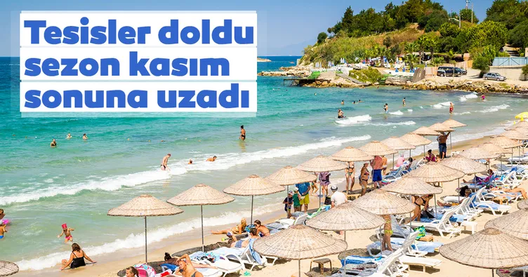 Tesisler doldu sezon kasım sonuna uzadı
