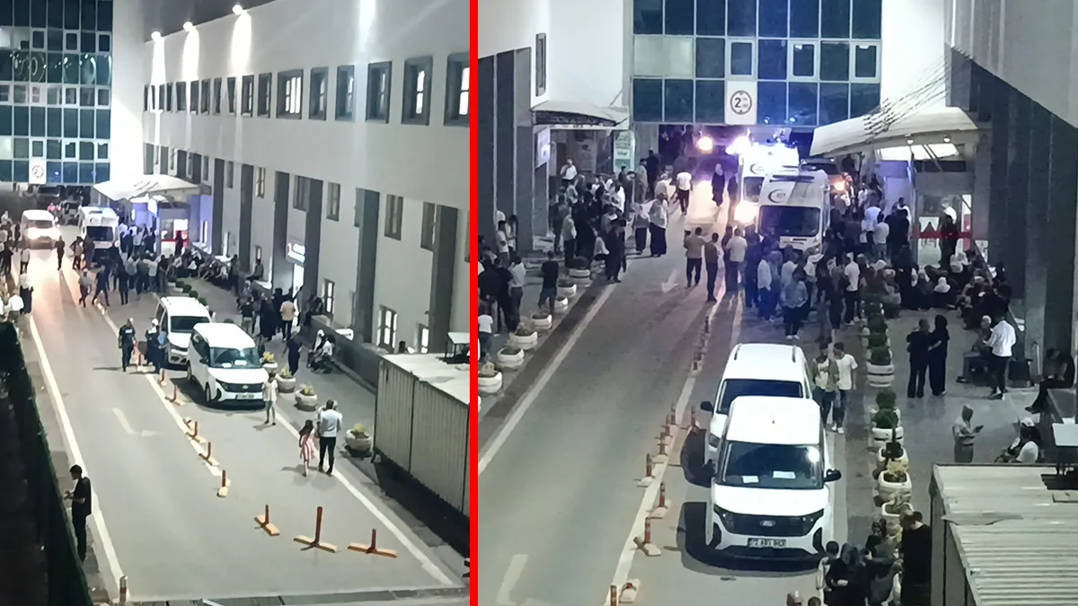 Batman'da akrabalar arasında çıkan silahlı kavgada yaralıların olduğu olay yeri