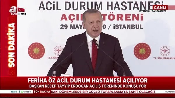Cumhurbaşkanı Erdoğan'dan Sancaktepe Prof. Dr. Feriha Öz Acil Durum Hastanesi açılışında önemli açıklamalar | Video