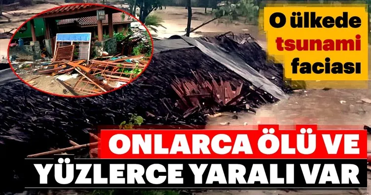 Endonezya'da tsunami! Onlarca ölü ve yüzlerce yaralı var