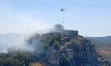 Gaziantep'te makilik ve ormanlık alanda çıkan yangın kontrol altına alındı #gaziantep