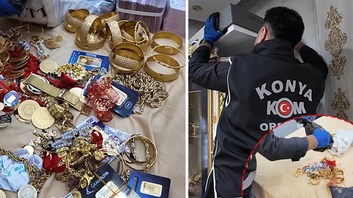 Konya’da nokta operasyon! Kendilerini ‘galerici’ olarak tanıtan tefecilerin evinden servet çıktı Konya’da nokta operasyon! Kendilerini ‘galerici’ olarak tanıtan tefecilerin evinden servet çıktı