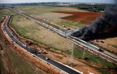 İsrail’de tren yangını