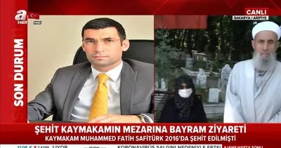 Şehit Kaymakam Muhammet Fatih Safitürk’ün babası Asım Safitürk evladının kabrini ziyaret etti | Video