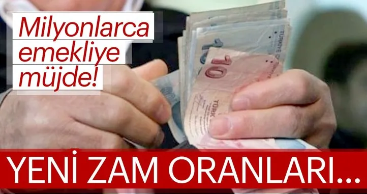 Son dakika haber.. Milyonlarca emekliye müjde! Emeklinin yeni zam oranları...