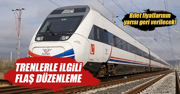 Geciken seferde bilet fiyatının yarısı iade