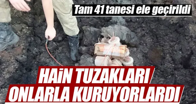 Şemdinli’de 41 antipersonel mayını ele geçirildi