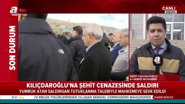Şehit cenazesinde Kemal Kılıçdaroğlu'na saldıran zanlıya tutuklanma talebi