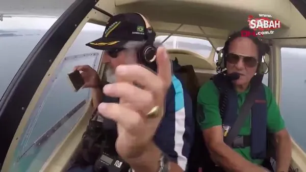 Brezilyalı belgeselci, çekim yaparken telefonunu uçaktan düşürdü | Video