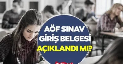 AÖF FİNAL SINAV TAKVİMİ 2024: Anadolu Üniversitesi Açıköğretim AÖF sınav giriş belgesi/yerleri açıklandı mı?