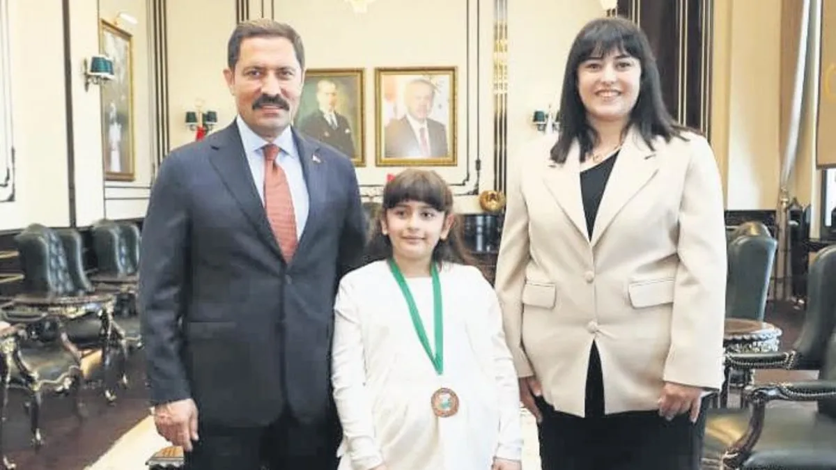 Şehit polisin kızı dünya 3’üncüsü oldu