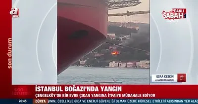 İstanbul Boğazı’nda yangın | Video