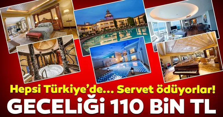 Antalya’daki bu villaların geceliği 110 bin TL!