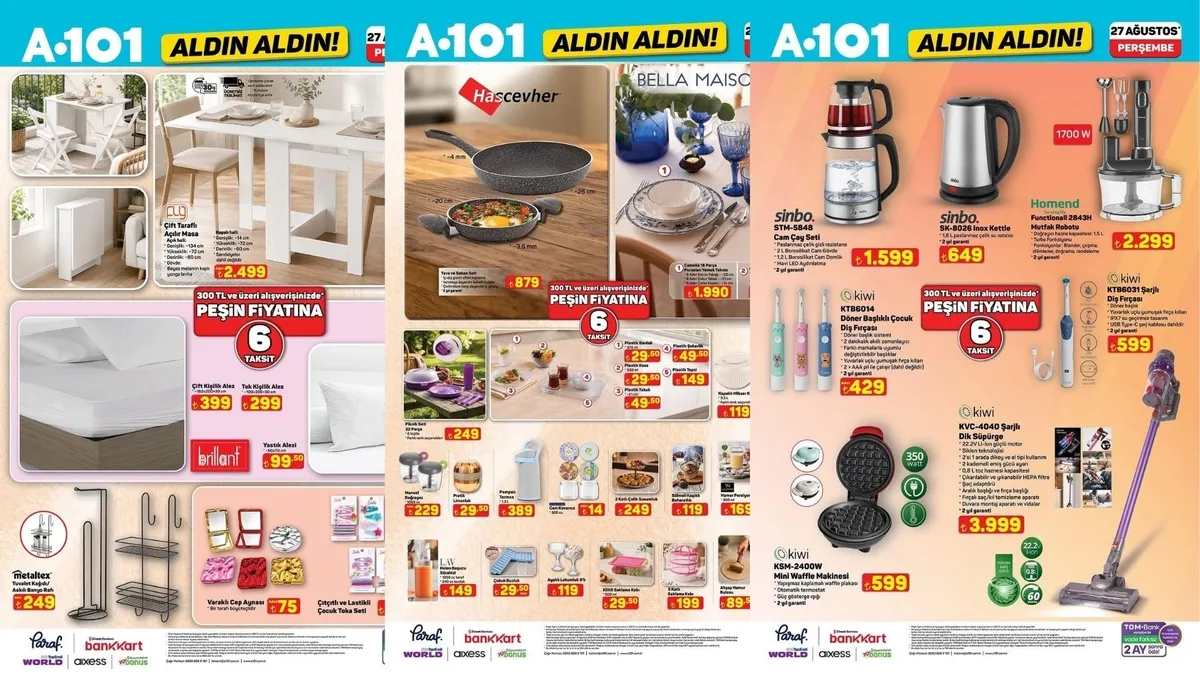 A101 AKTÜEL YENİ HAFTA FIRSATLARI!💥 27 Ağustos A101 indirimli ürünler neler? Dik süpürge, cam çay seti...