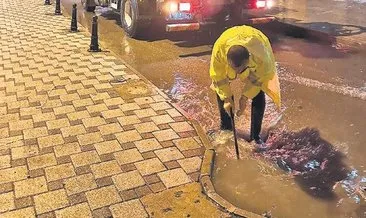 Su baskınlarına büyükşehir’den anında müdahale