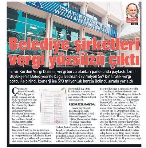 Vergi yüzsüzlerinden pes dedirten savunma! SABAH yazdı, İzmir Büyükçehir Belediyesi suçu Soyer’e attı