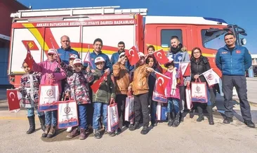 Mülteci çocuklara yangn egitimi