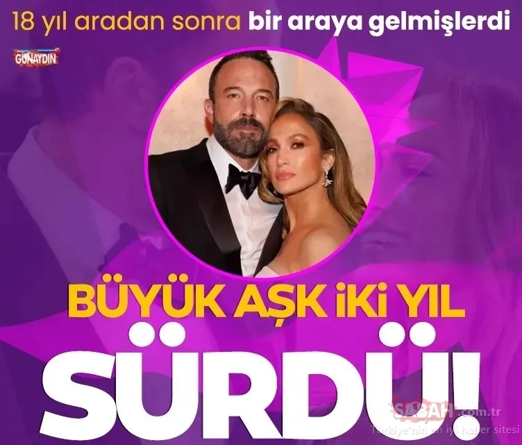 Büyük aşk iki yıl sürdü! Jennifer Lopez boşanma davası açtı