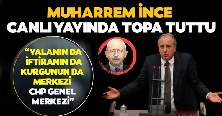 Son dakika: Muharrem İnce, partisini topa tuttu: Yalanın da, iftiranın da, kurgunun da merkezi CHP Genel merkezi