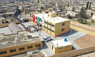 Barış Pınarı bölgesinde iki okul daha onarıldı