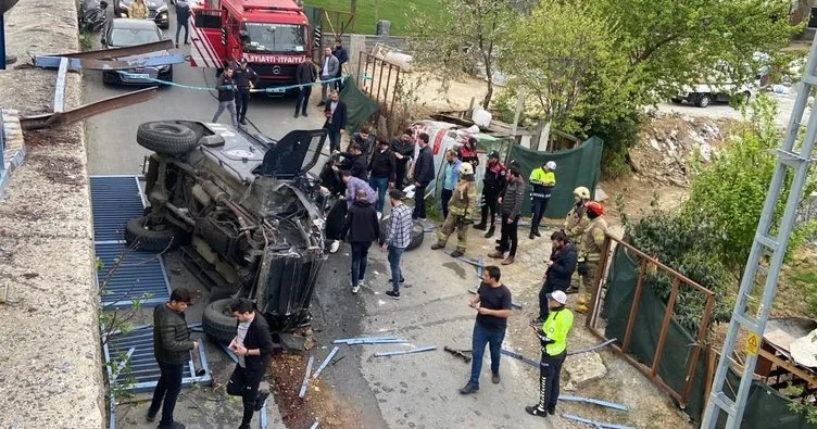 Sarıyer’de zırhlı polis aracı devrildi: 2 yaralı