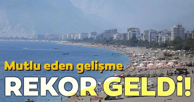 Turizmde sevindiren gelişme... Rekor geldi