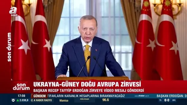SON DAKİKA | Başkan Erdoğan'dan Ukrayna Zirvesine video mesaj: Müzakere masasını tesis etmeye hazırız