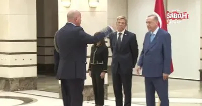 Hollanda’nın Ankara Büyükelçisi Wijnands, Cumhurbaşkanı Erdoğan’a güven mektubu sundu | Video