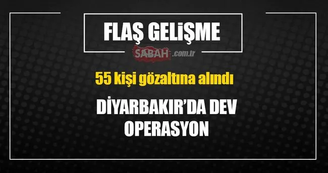 Diyarbakır’da 55 gözaltı!
