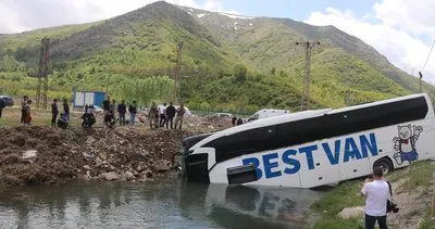Bitlis’te kontrolden çıkan yolcu otobüsü dereye uçtu: 7 yaralı