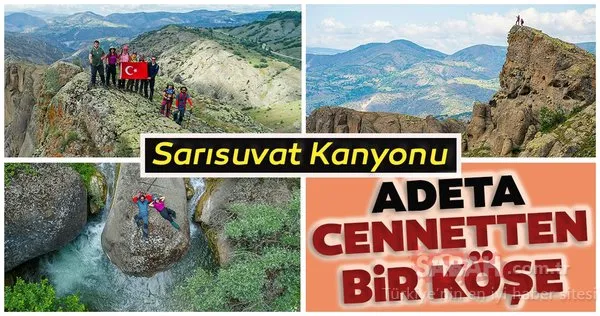 Sivas’taki doğal güzelliklerimizden Sarısuvat Kanyonu için yürüdüler...