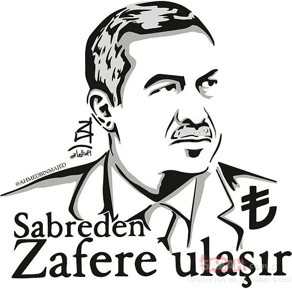 Katarlı ressamdan Erdoğan portreli Türkiye desteği