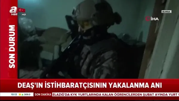 Bursa'da DEAŞ'lı teröristin yakalanma anı kamerada | Video