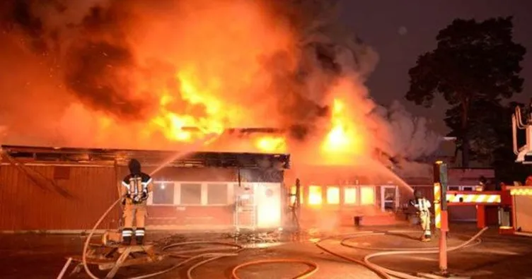 İsveç’te sığınmacıların kaldığı yurt yandı!