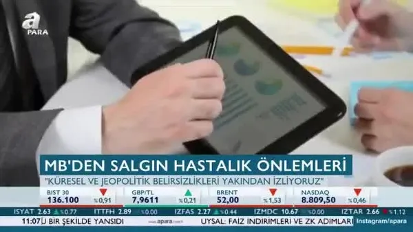 Merkez Bankası’ndan salgın hastalık önlemleri