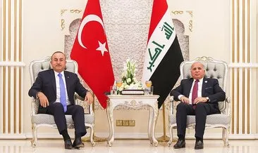 Bakan Çavuşoğlu, Iraklı mevkidaşıyla bir araya geldi