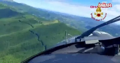 İtalya Hava Kuvvetleri, kaybolan helikopterin arama çalışmalarına katıldı | Video