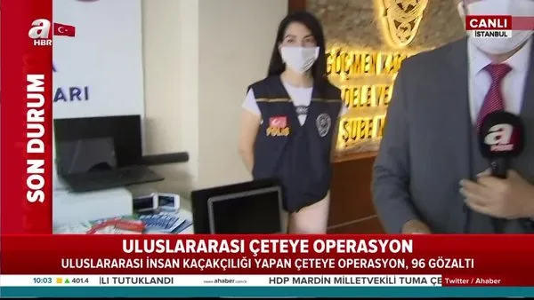 İstanbul'da uluslararası göçmen kaçakçılığı yapan çeteye operasyon; 96 gözaltı | Video