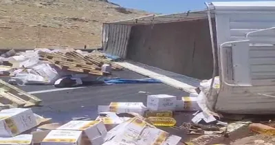 Şanlıurfa’da sıvı yağ yüklü tır devrildi!