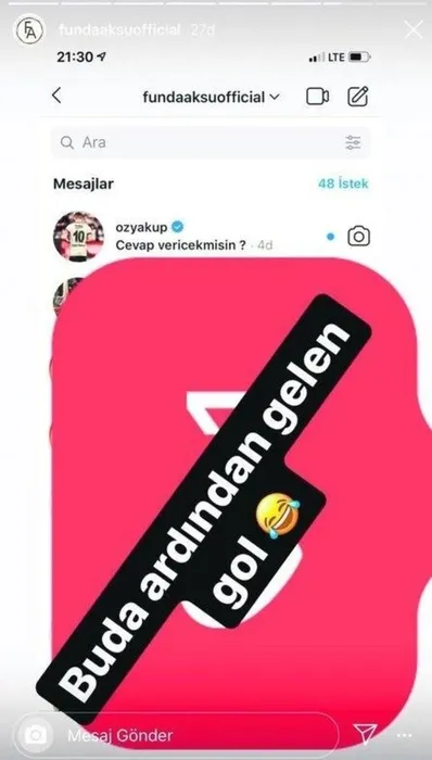 Funda Aksu ünlü futbolcu Oğuzhan Özyakup'u ifşa etti! Magazin dünyasını şoke eden olay...