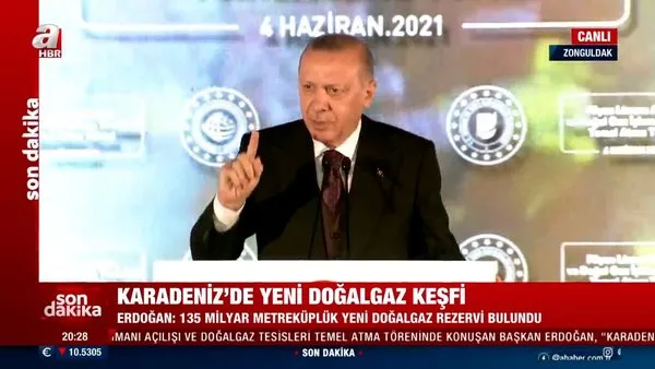 Başkan Erdoğan'dan Zonguldak'ta tarihi doğalgaz rezervi müjdesi açıklaması!
