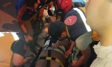 Tunceli’de kayalıkta düşen kadın ekiplerce kurtarıldı #tunceli