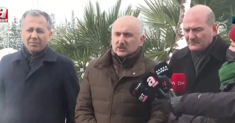 Son dakika - İstanbul’daki kar esareti ile ilgili vatandaşlara iki önemli çağrı! Bakanlar Karaismailoğlu ve Soylu’dan flaş açıklamalar