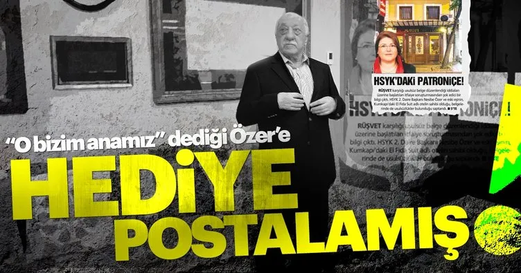 FETÖ elebaşı O bizim anamız dediği Özer'e eşarp göndermiş