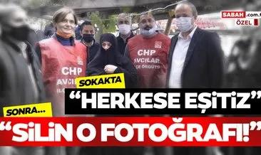Son dakika... CHP’li Başkan çarşaflı kadınla çektirdiği fotoğrafı sildi!