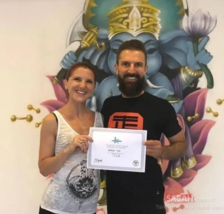 Ebru Şallı’nın izinden yürüyor! Harun Tan’da sertifikasını aldı, yoga hocası oldu!