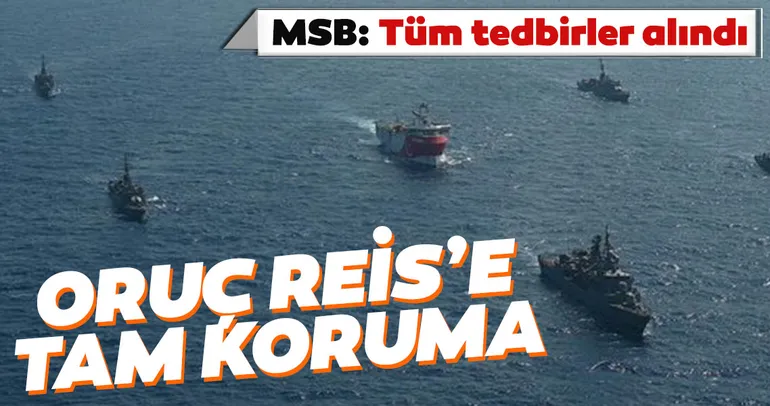 Oruç Reis sismik araştırma gemisine Türk Deniz Kuvvetleri refakat ediyor