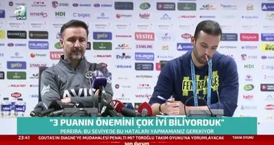 Vitor Pereira istifa sorusuna yanıt verdi!