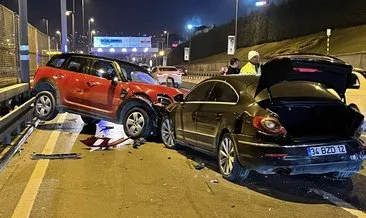 Beyoğlu’nda makas atan sürücü zincirleme kazaya neden oldu