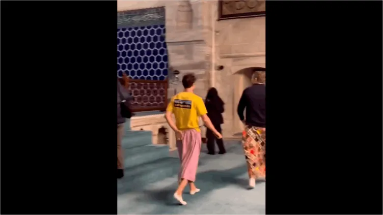 Erkek turistler etek olayını yanlış anladı: Ortaya gülümseten manzaralar çıktı!